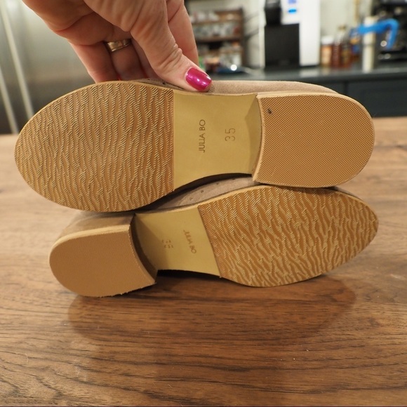 Julia Bo sz 35 US 5.5 tan suede wingtip derby shoes - Picture 13 of 15